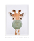 Quadro Girafa Chiclete Verde na internet
