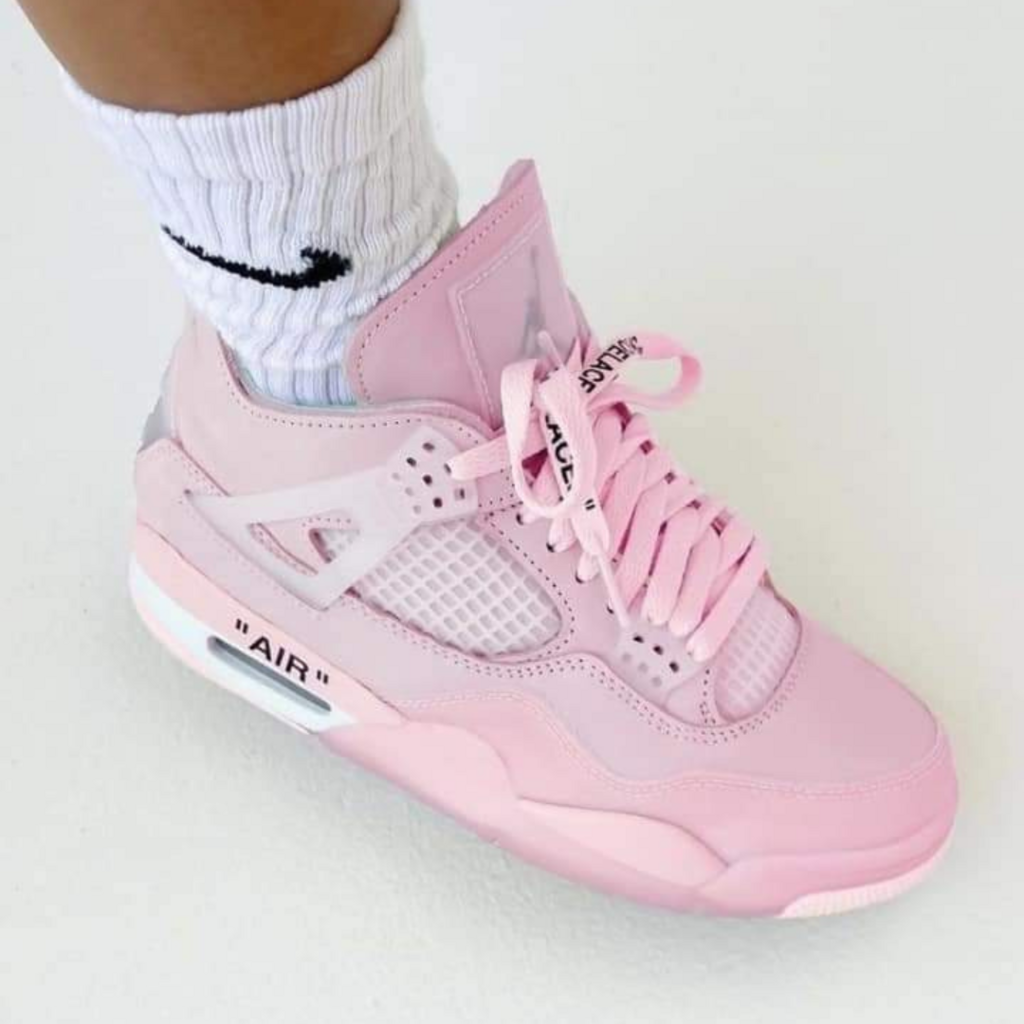 Nike Air Jordan Retro 4 Off White Pink