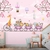 Papel de Parede Personalizado Passeio Encantado Baby Pink - comprar online