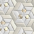 Papel de Parede Geométrico 3D White Gold na internet