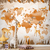 Papel de Parede Personalizado Mapa Mundi com Animais - Inove Papéis de Parede - O Melhor em Papel de Parede é Aqui