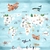Papel de Parede Personalizado Mapa Aquarela - Inove Papéis de Parede - O Melhor em Papel de Parede Adesivo