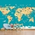 Papel de Parede Personalizado Mapa Mundi Vibrante - comprar online