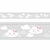 Faixa Decorativa Infantil Nuvens Cinza - comprar online