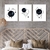 Kit Quadro Decorativo Negro Geométrico - comprar online