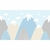 Papel de Parede Personalizado Montanhas em Azul - comprar online