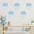 Adesivo de Parede Cloud Rain Blue - comprar online