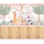 Papel De Parede Personalizado Amiguinhos Safari Cute - loja online