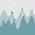 Papel de Parede Personalizado Montanhas com Pinheiros - comprar online