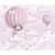 Papel De Parede Personalizado Balões Rosa Com Bichinhos - loja online