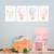 Imagem do Kit de Placas Decorativas Lua e Balões Cute Rosa