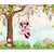 Papel De Parede Personalizado Minnie No Balanço Floral - loja online