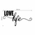 Adesivo Decorativo Love Life - loja online