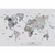 Papel de Parede Personalizado Mapa Safári Cinza - comprar online