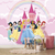 Papel De Parede Personalizado Princesas No Castelo Com Arco-Íris Encantado - comprar online