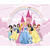 Imagem do Papel De Parede Personalizado Princesas No Castelo Com Arco-Íris Encantado