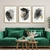 Kit Quadros Decorativos Negro Abstrato - comprar online