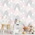 Papel de Parede Montanhas Baby Rosa e Cinza - comprar online