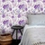 Papel de Parede Floral Roxo