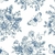 Papel de Parede Floral Azul - comprar online