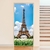 Adesivo Para Porta Torre Eiffel Flowers na internet
