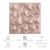 Placa 3D Geométrica Cordilheiras De Cimento Queimado Rosé