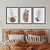 Kit Quadro Decorativo Boho Bege E Marrom na internet