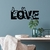 Quadro Decorativo Love Floral com Borboletas - loja online