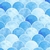 Papel de Parede Geométrico Escamas Azul - comprar online