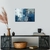 Quadro Decorativo Abstrato Xadrez Tons Azul e Cinza - comprar online