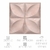 Placa 3D Geométrica Pétalas De Cimento Queimado Rosé