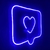 Placa Luminosa Acrilica Neon Led Coração Com Fonte na internet