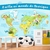 Papel de Parede Personalizado Mapa Mundi Kids