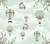 Imagem do Papel de Parede Personalizado Ursinhos Aventureiros nos Balões