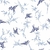 Papel de Parede Pássaros Azul Floral - comprar online