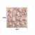 Placa 3D Geométrica Cordilheiras De Cimento Queimado Rosé - comprar online