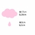 Adesivo de Parede Cloud Rain Pink - loja online