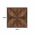 Placa 3D Geométrica Pétalas De Madeira Escura - comprar online