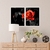 Kit Quadro Decorativo Red Rose - comprar online
