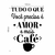 Adesivo Decorativo Frase "Amor e Café - comprar online