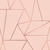 Papel de Parede Geométrico Premium Soft Pink com Rose Gold na internet