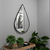 Espelho Gota com Moldura em Couro Eco - comprar online