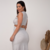 Vestido Midi de Lurex com Fenda Fernanda - 30142 Branco na internet