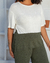 Conjunto de calça e blusa manga curta em Malha -Sofia - comprar online