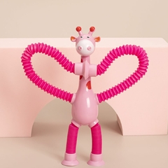 BONECO SENSORIAL GIRAFA DIVERTIDA QUE ESTICA COM VENTOSA E LED - comprar online