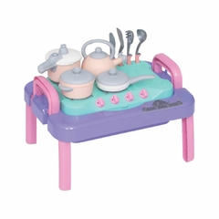 MERCOTOYS - MESINHA PLAYSET DE COZINHA BABY CHARMOSA - ROSA na internet