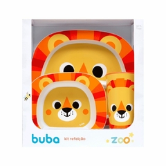 BUBA - KIT REFEICAO BUBAZOO LEÃO - 3 UNIDADES - Mamu Kids Store