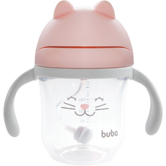 BUBA - COPO COM ALÇA - GATINHO ROSA