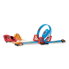 MULTIKIDS - PISTA DE CORRIDA EXPRESS WHEELS TRACK DUPLO LOOP 15 PEÇAS - Mamu Kids Store