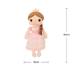 METOO DOLL - BONECA ANGELA 40CM PRINCESA - ROSA COM TRANÇAS - comprar online